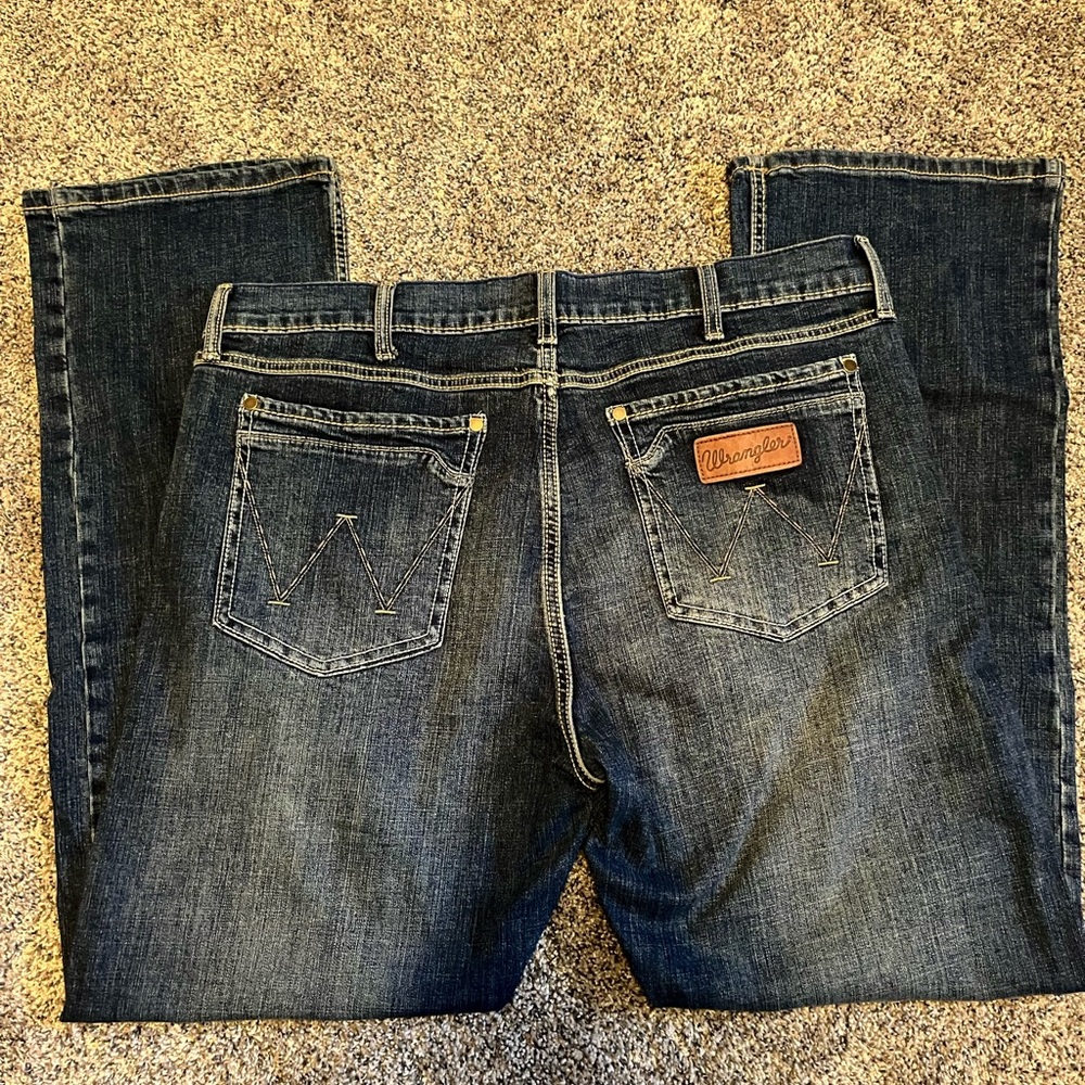 Men’s Wranglers Denim Jeans Retro Slim Boot  EXC